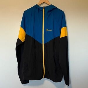 Cotopaxi Men's Vibrant Blue and Black Windbreaker
